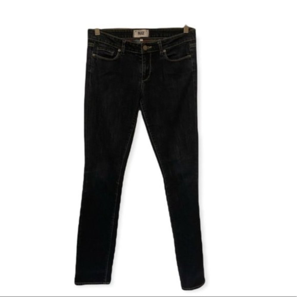 Paige Mid Rise Skinny Dark Wash Jeans Size 28